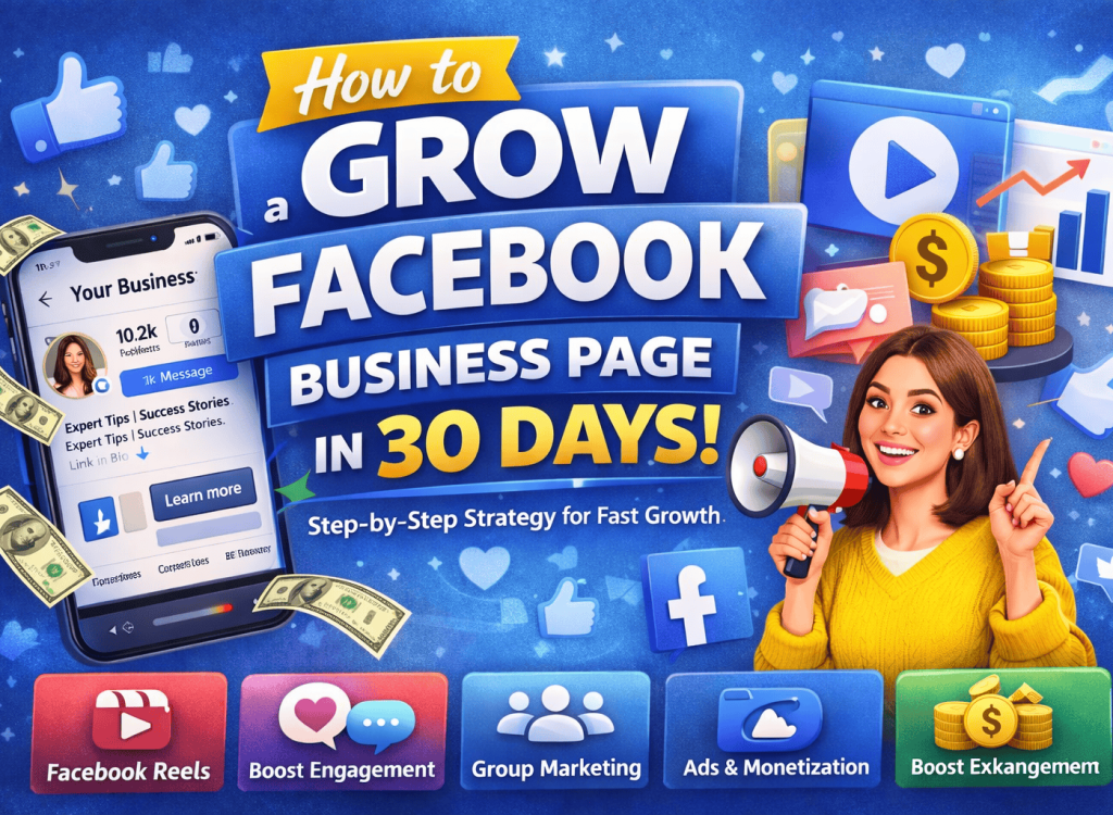 How to Grow a Facebook Business Page in 30 Days – Step-by-Step Growth Blueprint