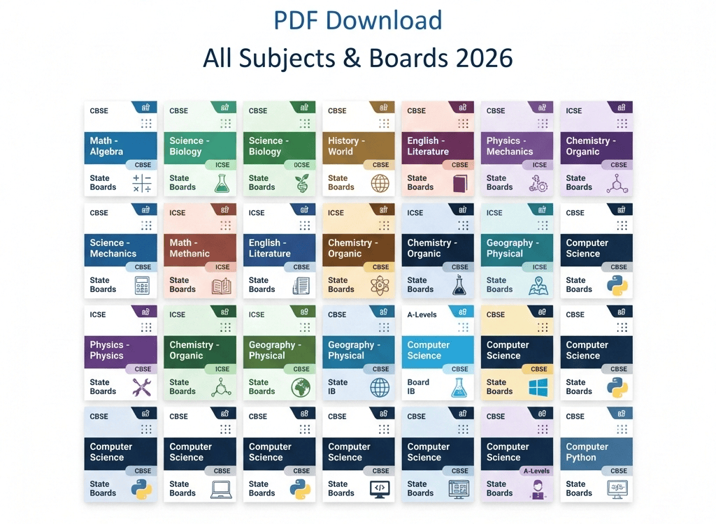 Top 100 Free Study Notes PDF Download (All Subjects & Boards 2026)